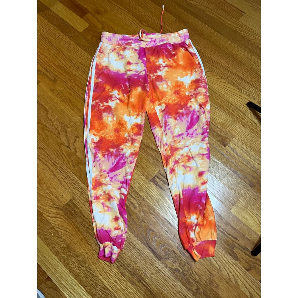 Eye Candy Tie Dye Joggers Lounge Pants Activewear Athleisure Comfy Casual L